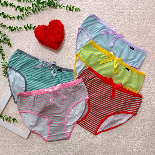 شورت زنانه پنبه ای راه راه