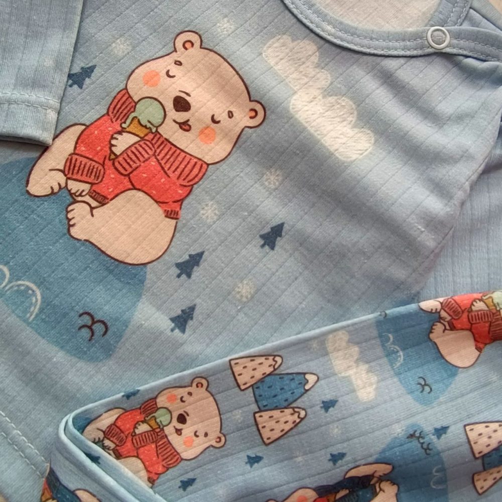 Blouses and pants for girls and boys from newborn to 4 years old.