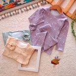 Girls' blouse and pants suitable for ages 4 months to 7 years