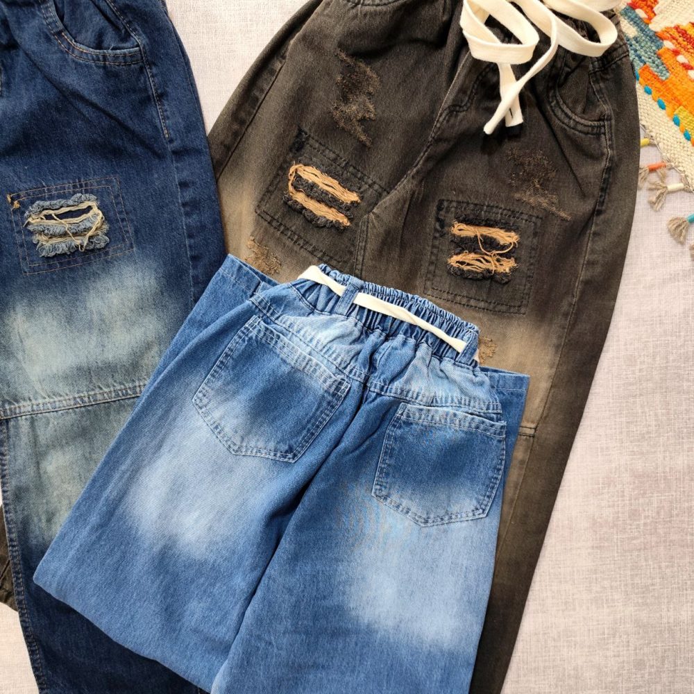 Jeans for girls and boys from size 45 to size 100