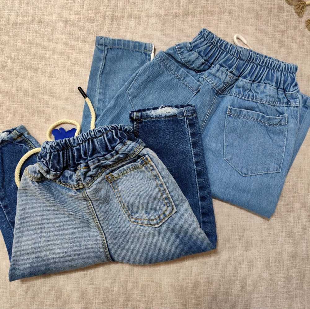 Jeans for girls and boys from size 45 to size 105