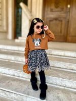 Cropped skirt for girls from 3 years to 9 years