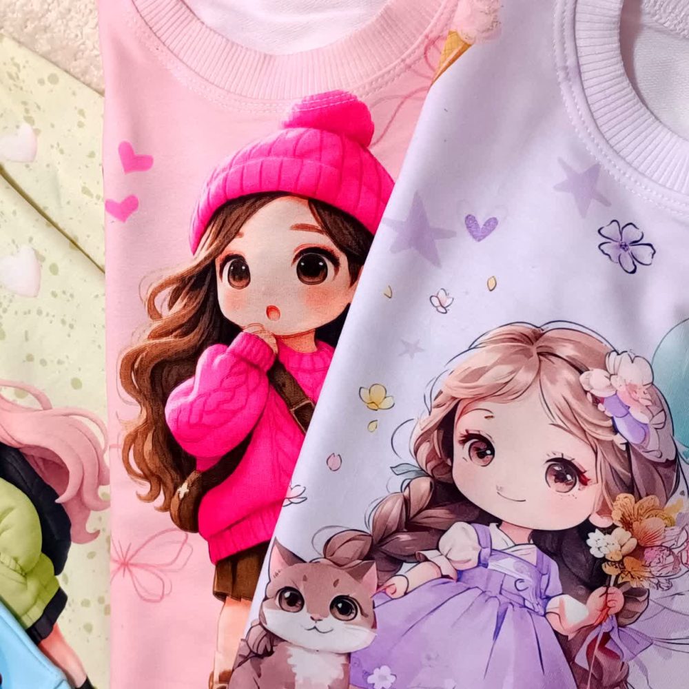 Girls' and boys' blouses suitable for ages 2 to 9 years