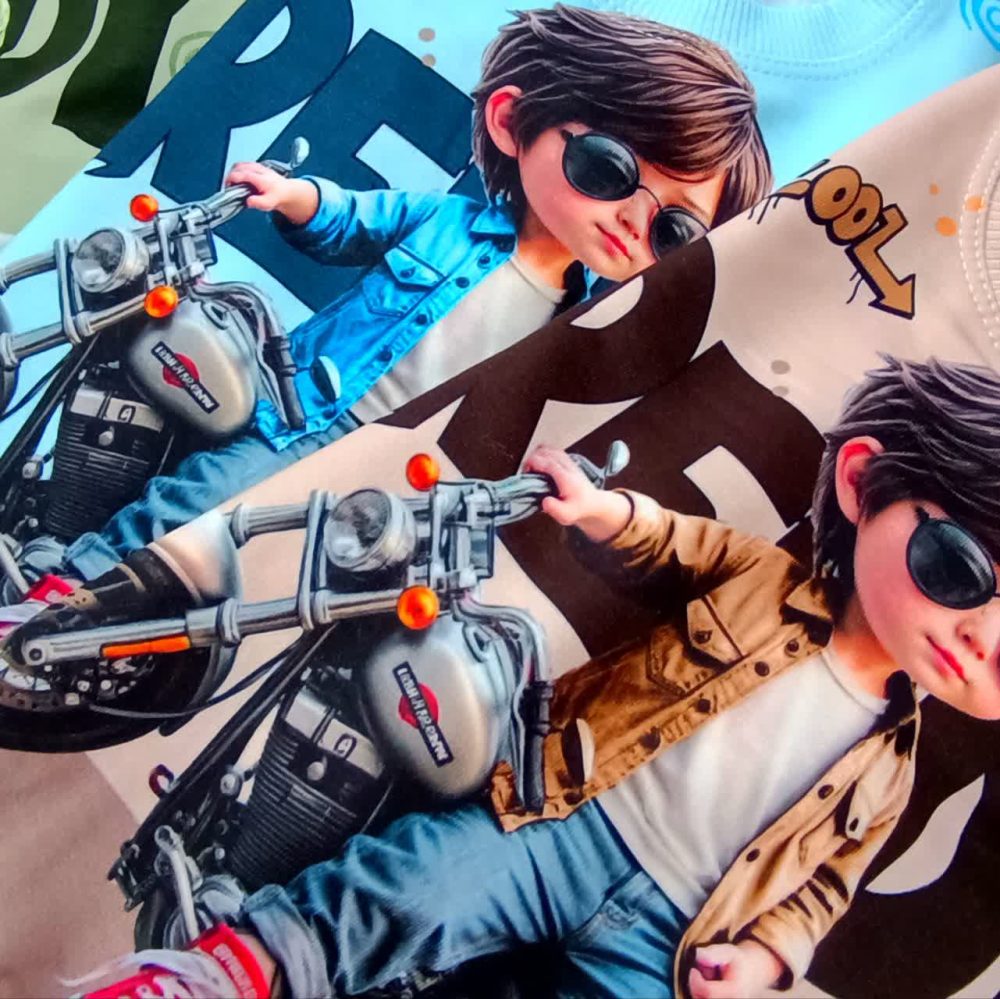 Girls' and boys' blouses suitable for ages 2 to 9 years