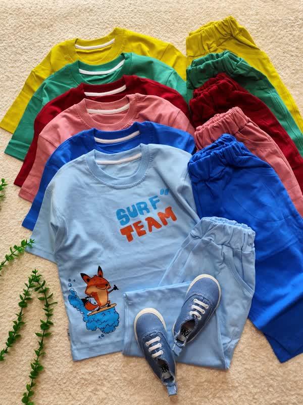 Boys' T-shirts and shorts, size 45 and size 50 (5) Boys' T-shirts and shorts, size 45 and size 50