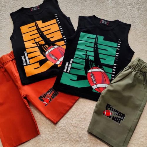 Boys' tops and shorts, 3 to 7 years old