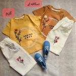 Girls' T-shirt and shorts, 2 to 5 years old