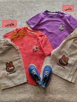 Girls' T-shirt and shorts, 3 to 7 years old