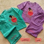 Girls' T-shirts and shorts, sizes 45 and 50
