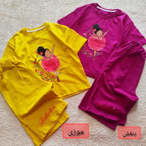 Girls' T-shirts and shorts, sizes 45 and 50
