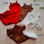 Girls' bodysuit and shorts from 3 months to 24 months