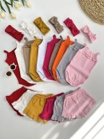 Girls' bodysuit and shorts from 3 months to 24 months