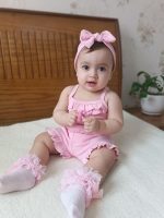 Girls' bodysuit and shorts from 3 months to 24 months