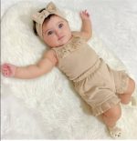 Girls' bodysuit and shorts from 3 months to 24 months