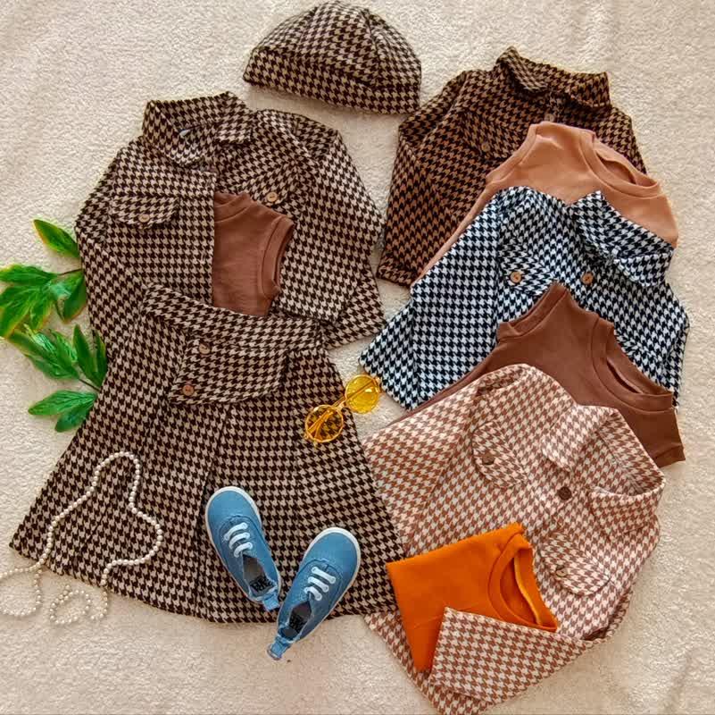 Girls' skirt suit suitable for ages 3 to 11 years (11)