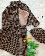 Girls' skirt suit suitable for ages 3 to 11 years