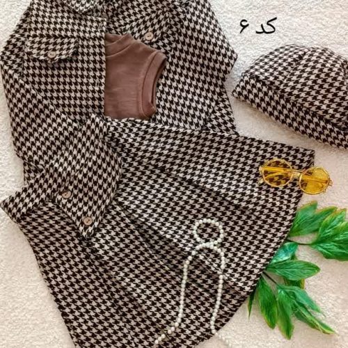 Girls' skirt suit suitable for ages 3 to 11 years