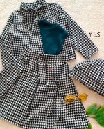 Girls' skirt suit suitable for ages 3 to 11 years