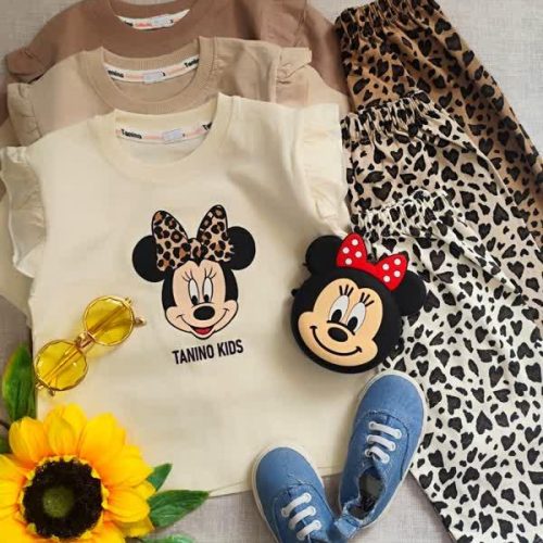 Girls' t-shirts and shorts from sizes 40 to 65