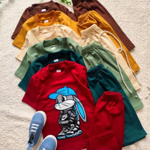 Boys' t-shirts and shorts, 2 to 9 years old