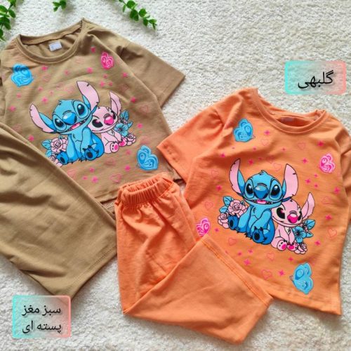 Girls' T-shirts and shorts, 1 to 7 years old