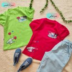 Girls' T-shirts and shorts, sizes 45 and 50