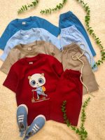 Girls' and boys' t-shirts and shorts from sizes 40 to 55