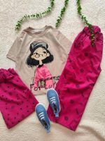 Girls' t-shirts and pants from 4 years to 13 years