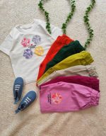 Girls' t-shirts and shorts from 2 to 5 years old