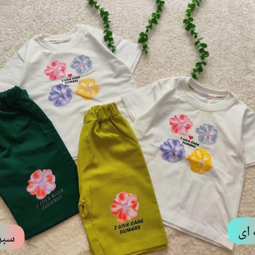 Girls' t-shirts and shorts from 2 to 5 years old