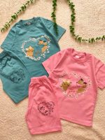 Girls' t-shirts and shorts from size 40 to size 55