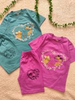 Girls' t-shirts and shorts from size 40 to size 55