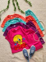 Girls' t-shirts and shorts from sizes 35 to 45