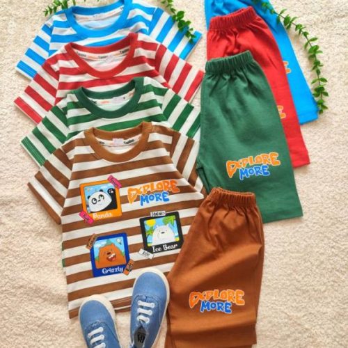 T-shirts and shorts for girls and boys, 1 year to 5 years