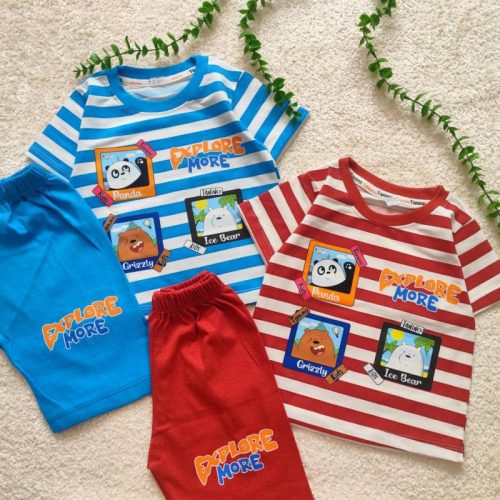 T-shirts and shorts for girls and boys, 1 year to 5 years