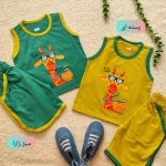 Tops and shorts for girls and boys, 1 year to 4 years