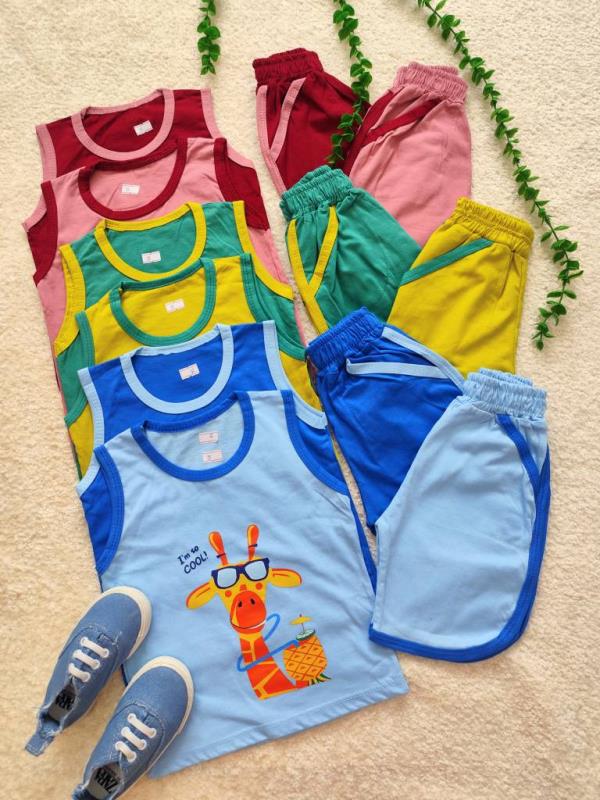 Tops and shorts for girls and boys, 1 year to 4 years (5) Tops and shorts for girls and boys, 1 year to 4 years