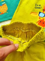 Tops and shorts for girls and boys, 1 year to 4 years