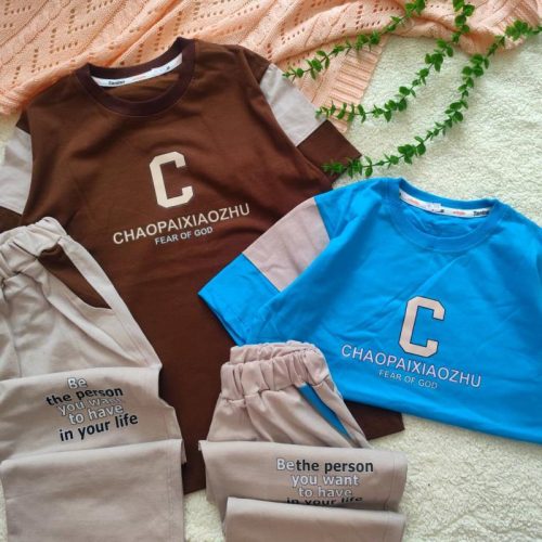 Boys' T-shirts and shorts, sizes 60 and 65