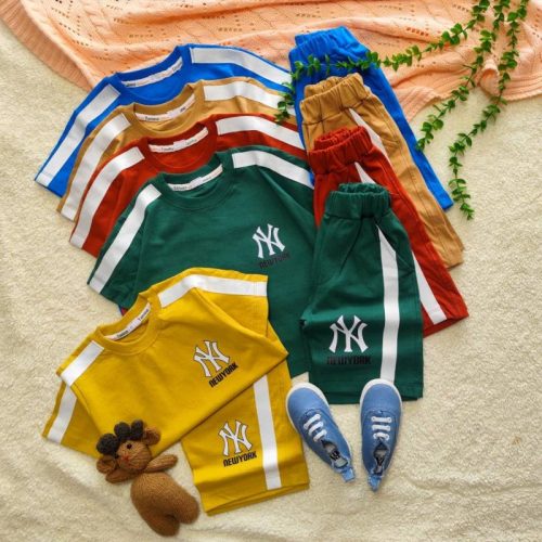 Boys' t-shirts and shorts from age 2 to age 9