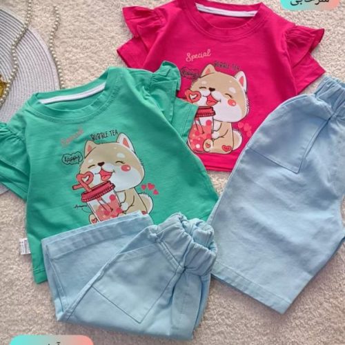 Cropped shorts for girls from 2 years to 5 years