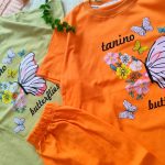 Girls' T-shirt and shorts, 4 to 7 years old