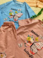 Girls' T-shirt and shorts, 4 to 7 years old