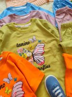 Girls' T-shirt and shorts, 4 to 7 years old