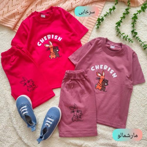 Girls' T-shirt and shorts from 2 to 5 years old