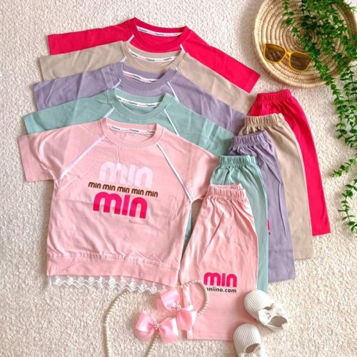 Girls' T-shirt and shorts from 2 to 5 years old