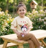 Girls' T-shirts and pants from sizes 35 to 55