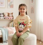 Girls' T-shirts and pants from sizes 35 to 55