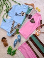 Girls' T-shirts and pants, sizes 60 and 65