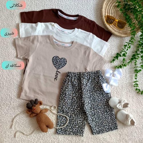 Girls' T-shirts and shorts, size 40 and 45